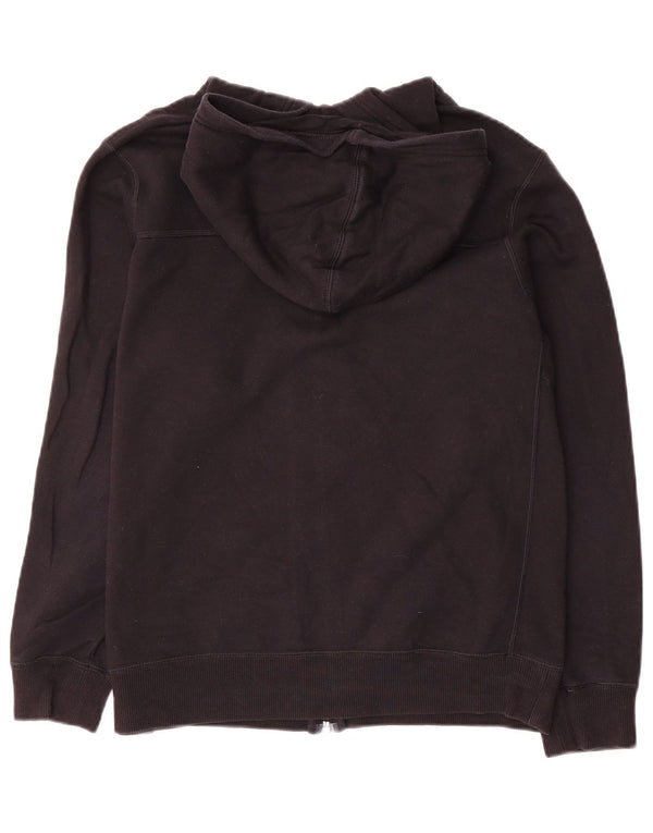 Nike Jungen-Kapuzenpullover mit Reißverschluss, 13–14 Jahre, XL, schwarze Farbblock-Baumwolle