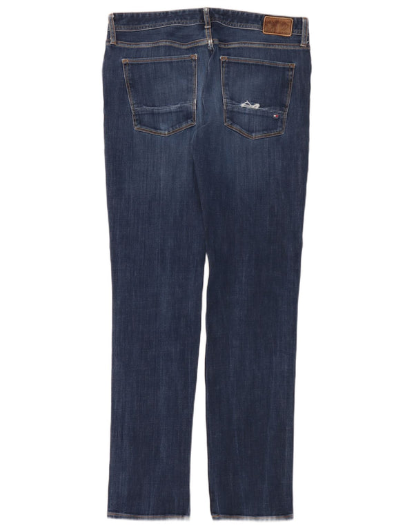 Tommy Hilfiger Herren Bleecker Slim Jeans W34 L36 Blaue Baumwolle