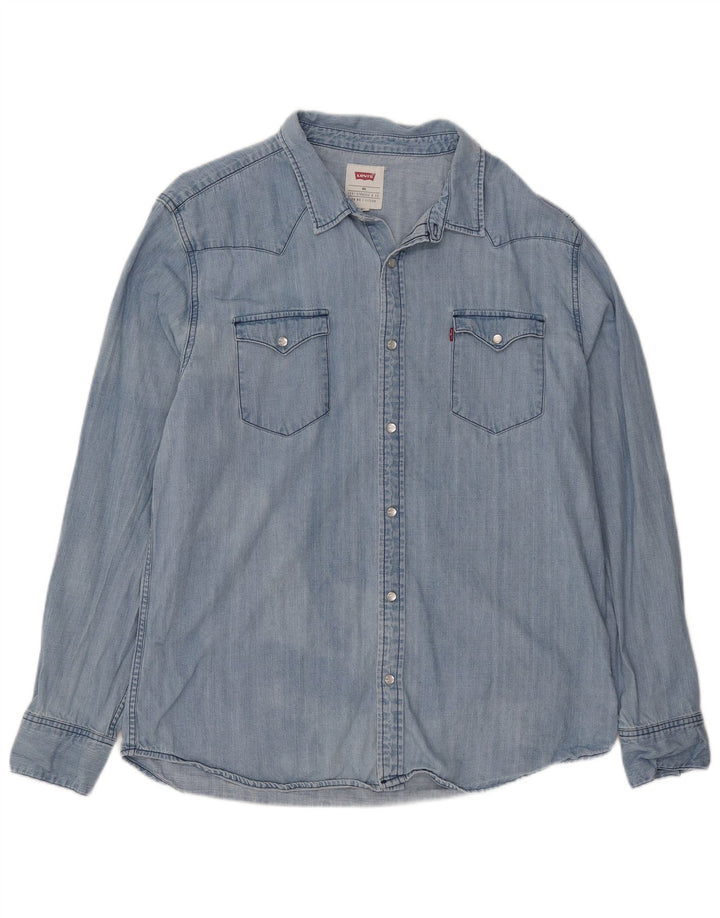 Levi's Herren-Jeanshemd 2XL aus blauer Baumwolle