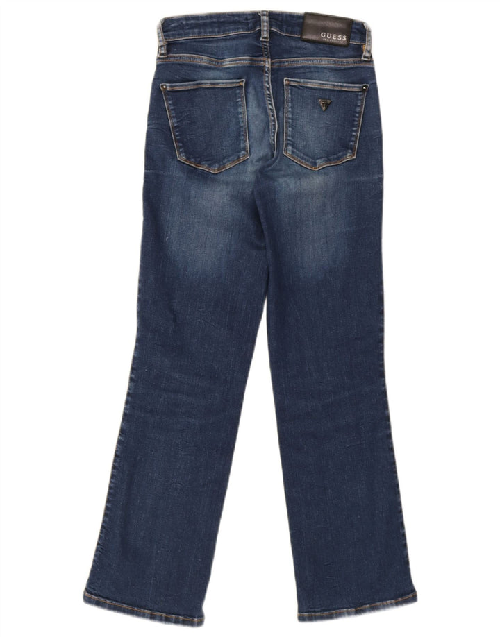 Guess Damen Curvy Straight Jeans W24 L26 Blaue Baumwolle