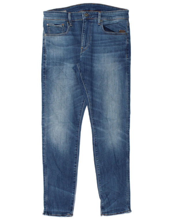 G-Star Herren Revend Skinny Jeans W31 L30 Blaue Baumwolle