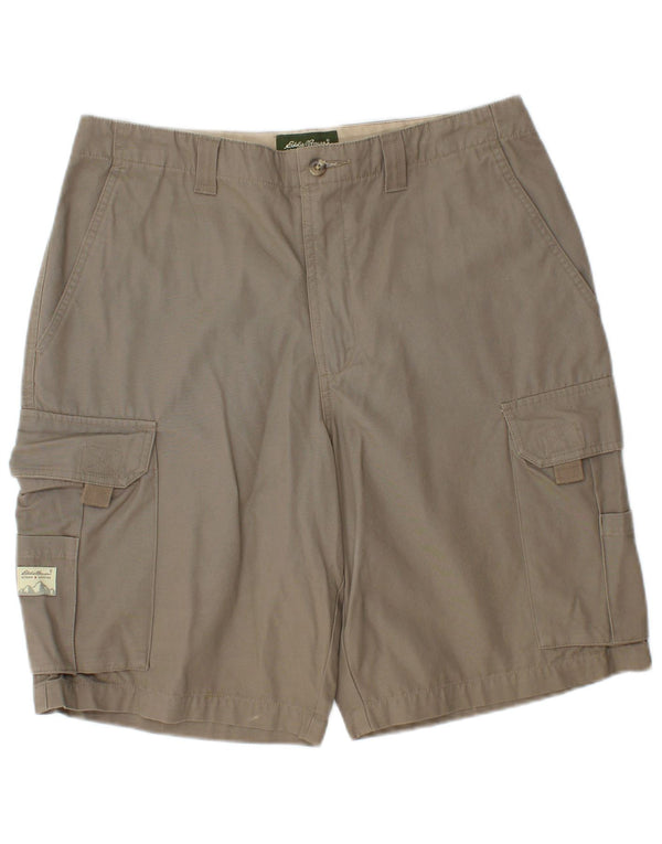 EDDIE BAUER Herren Cargoshorts W33 Medium Khaki Baumwolle
