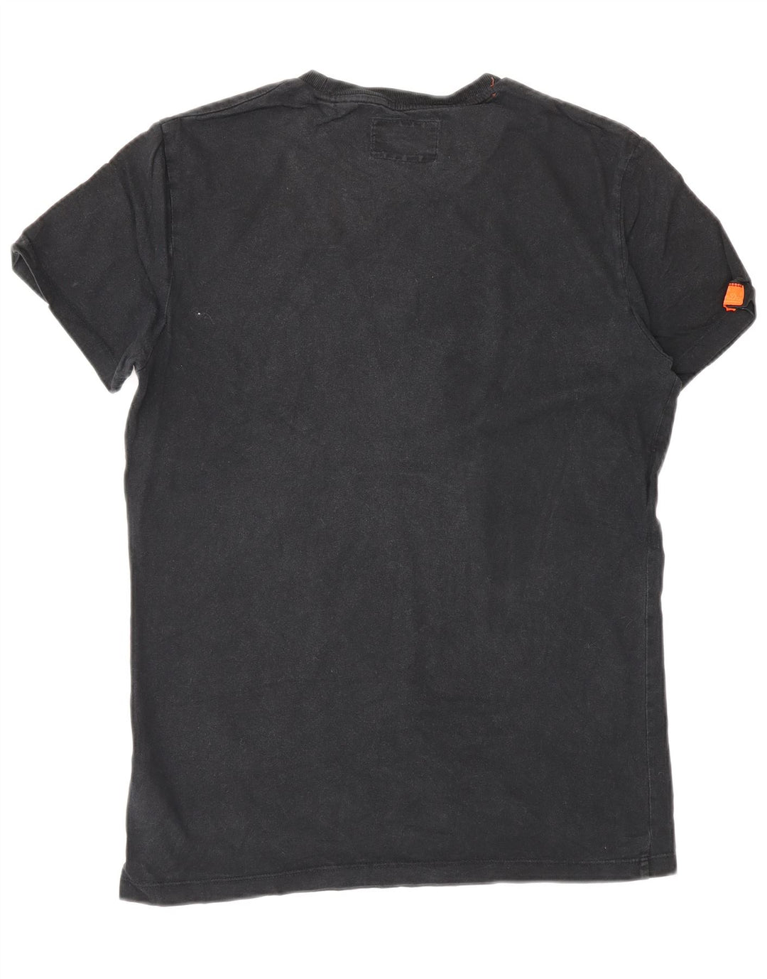 Superdry Herren T-Shirt Top Small aus schwarzer Baumwolle