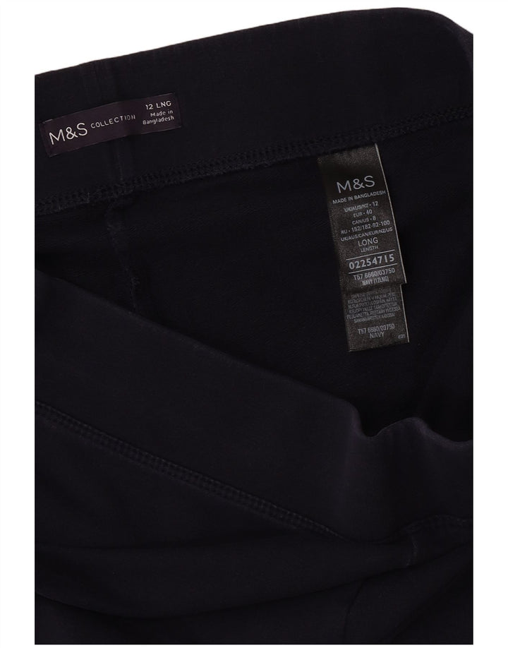 Marks & Spencer Damen-Trainingshose, Baumwolle, Größe M, Marineblau, UK 12