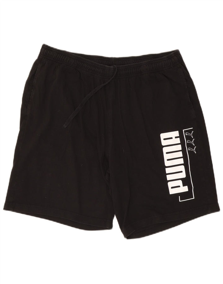Puma Herren Graphic Sport Shorts 2XL Schwarz Baumwolle