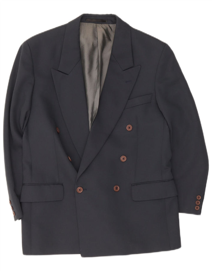 Renato Cavalli Zweireihiger Herren-Blazer, UK-Gr. 38, mittleres Marineblau