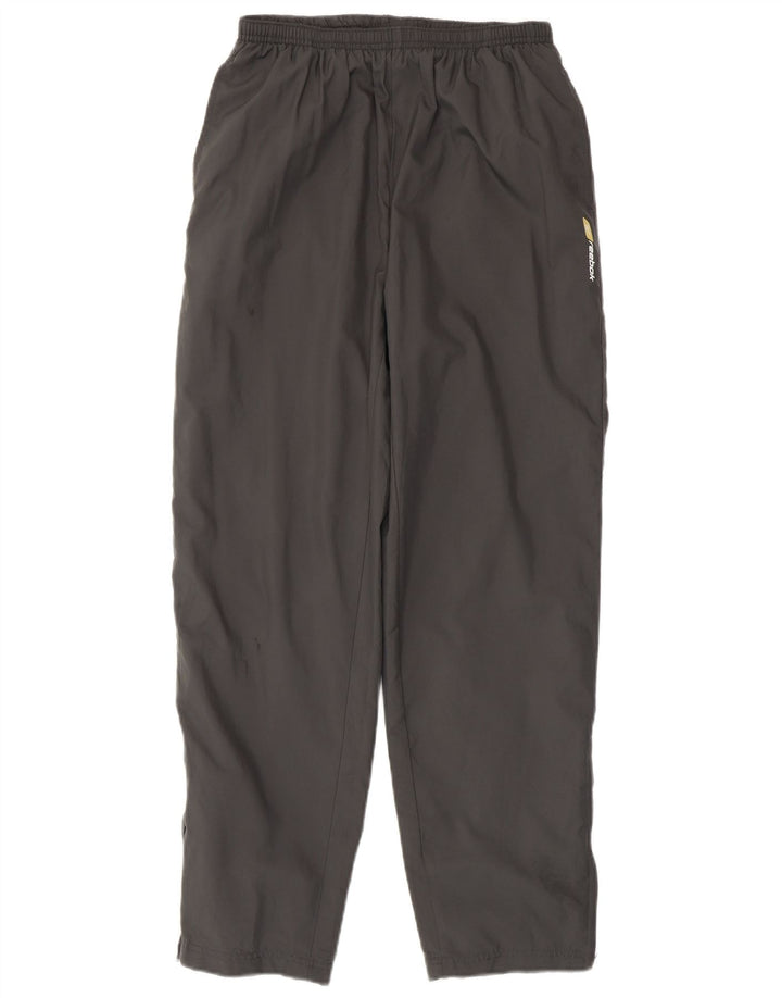 Reebok Damen-Trainingshose UK 12 Mittelgraues Polyester