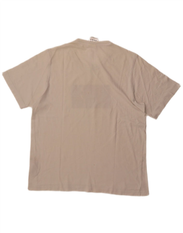 ADIDAS Herren Grafik T-Shirt Top Große weiße Baumwolle