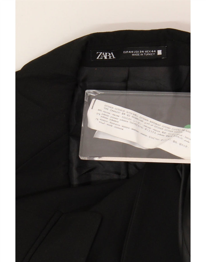 ZARA Herren 2-Knopf-Blazerjacke EU 44 XS Marineblaue Viskose