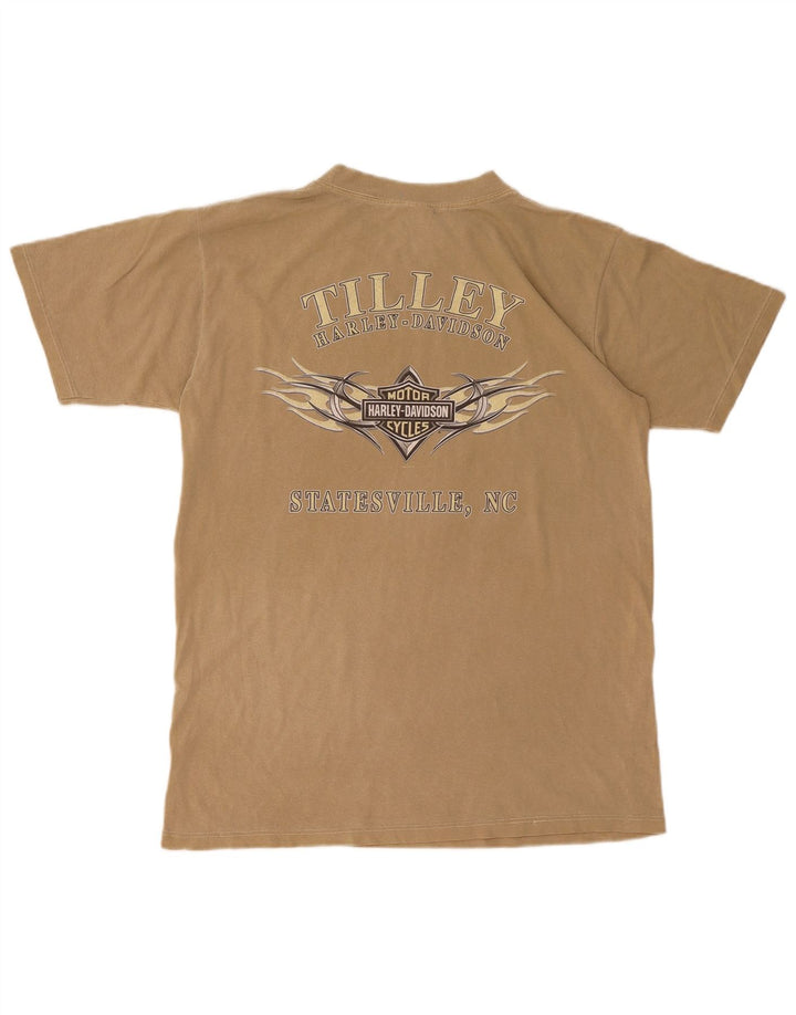 Harley Davidson Herren-T-Shirt mit Grafik, mittelbeige Baumwolle