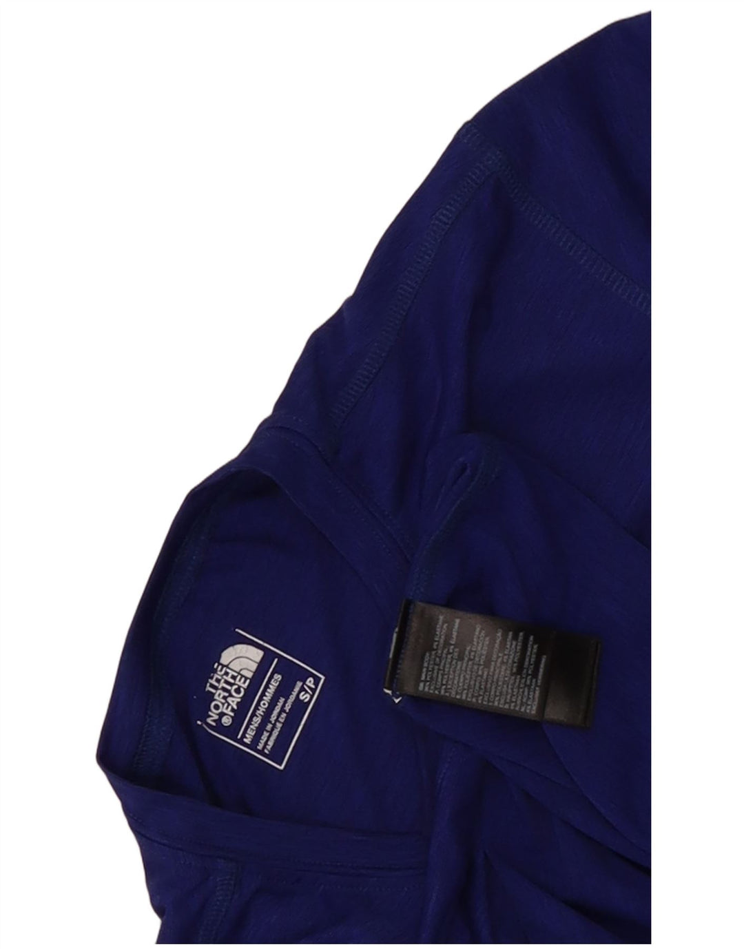 The North Face Herren-T-Shirt-Oberteil, klein, blau geflecktes Polyester