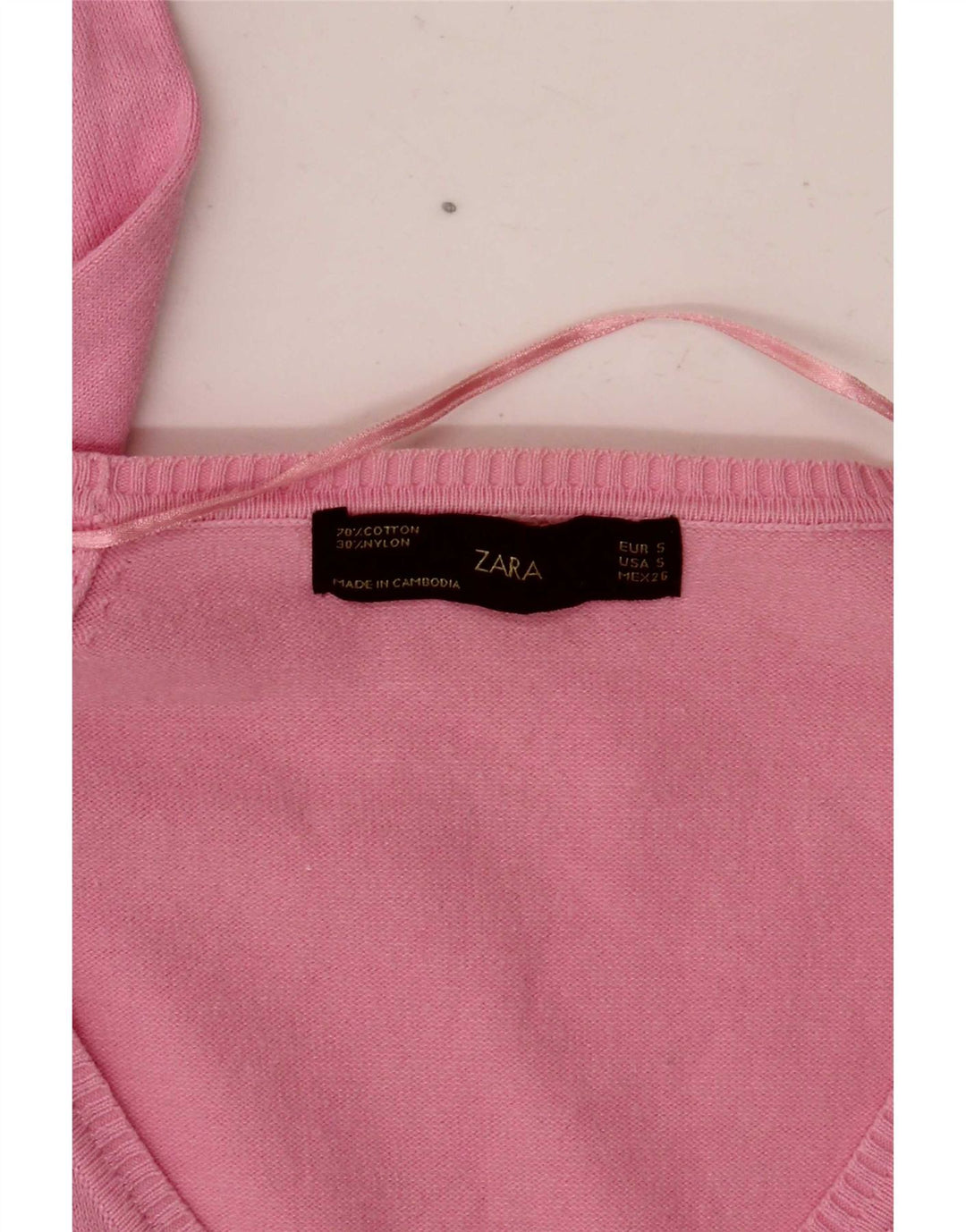 Zara Damen-Cardigan-Pullover UK 10 Small Pink