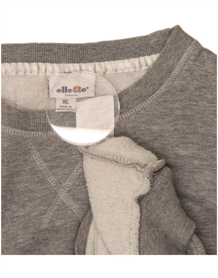 Ellesse Damen Sweatshirt Pullover UK 18 XL Grau Baumwolle