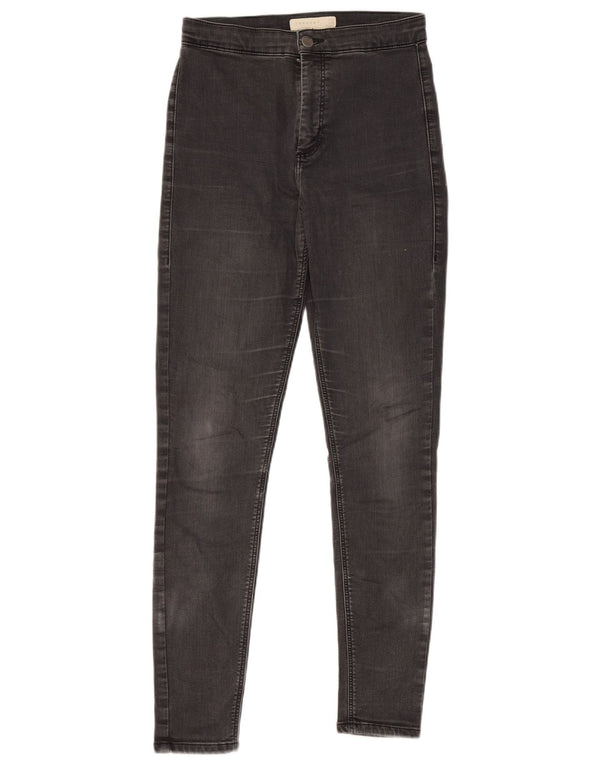 Topshop Damen Joni Skinny Jeans W30 L27 Graue Baumwolle