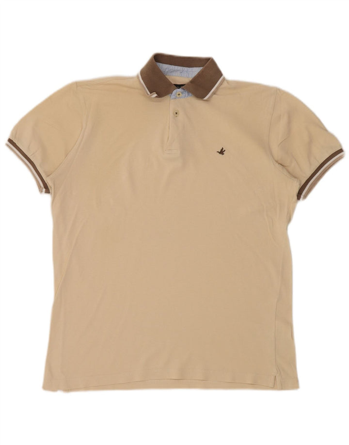 Brooksfield Herren Slim Fit Poloshirt IT 48 Medium Beige