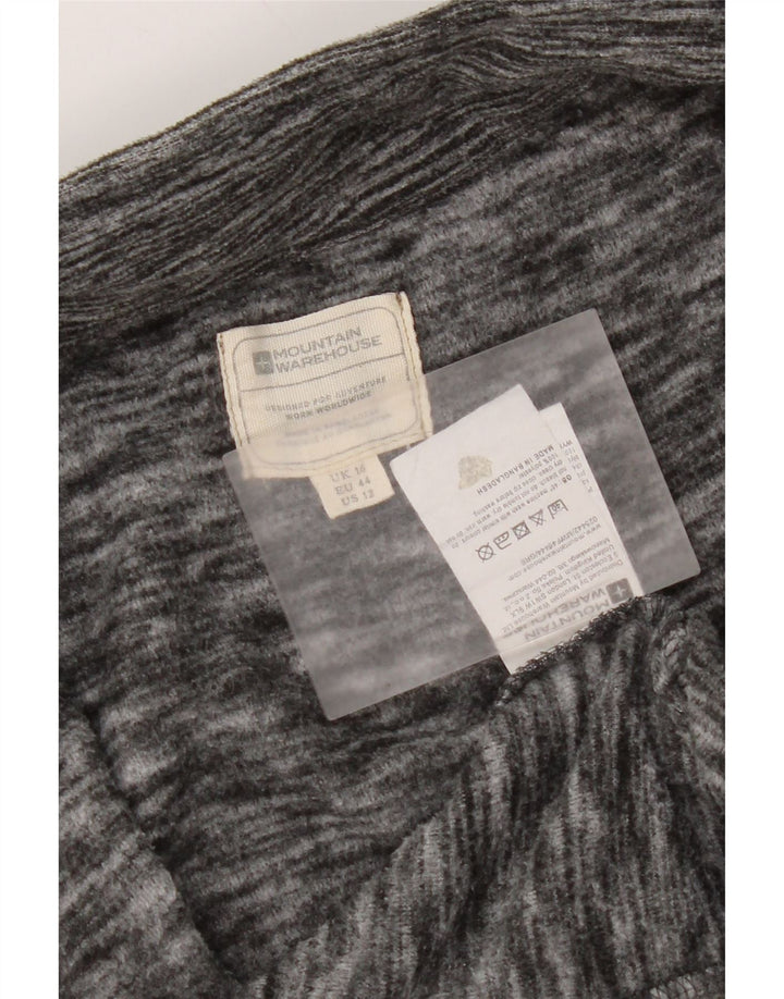 Mountain Warehouse Fleecejacke für Damen, UK 16, Größe L, grau geflecktes Polyester