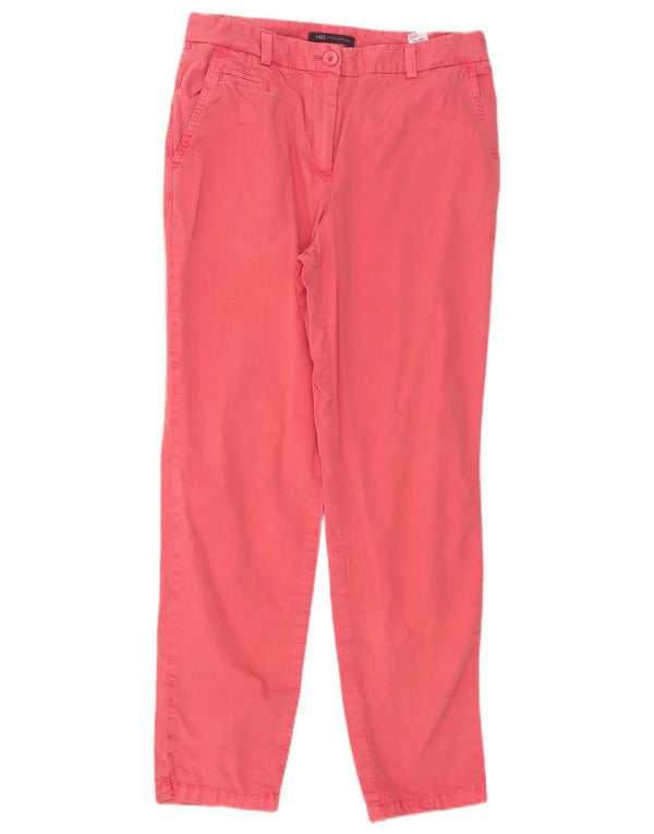 Marks & Spencer Damen Slim Chinohose UK 10 Small W30 L28 Rosa Baumwolle
