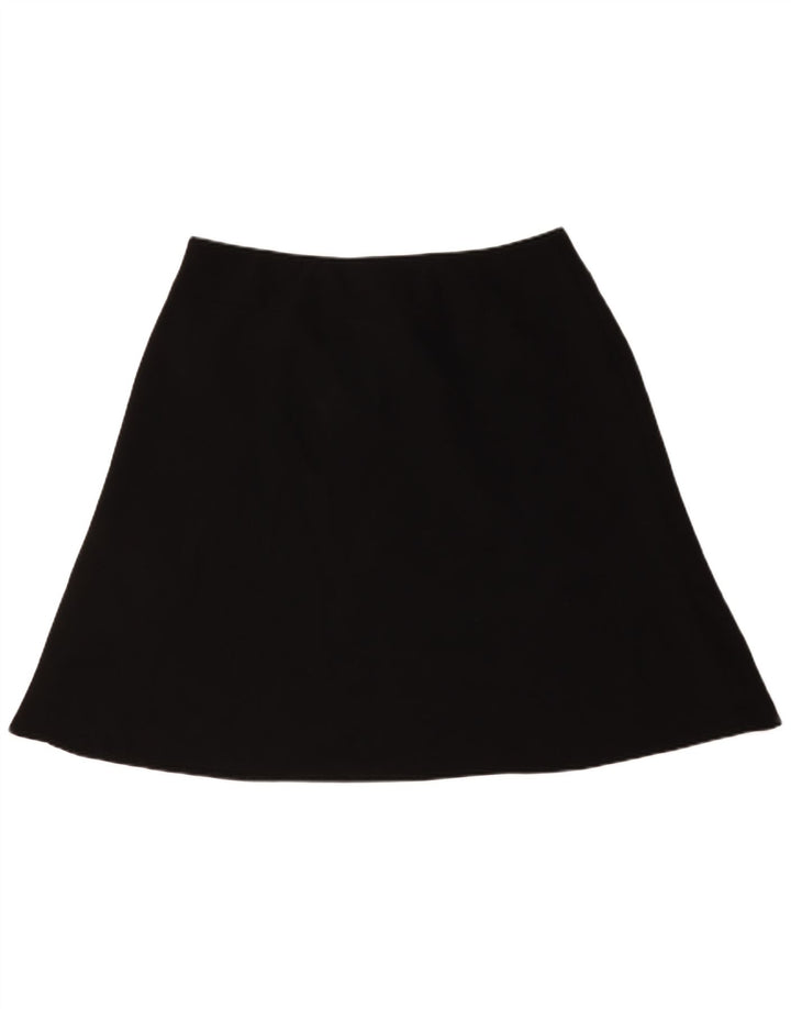 Marks & Spencer Damen A-Linienrock UK 18 XL W38 Schwarz Polyester