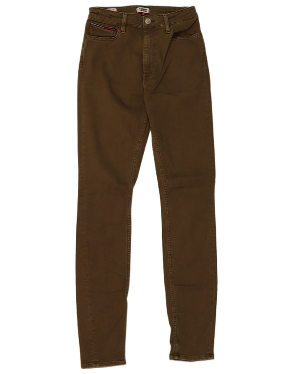 Tommy Hilfiger Damen High Rise Slim Jeans W27 L32 Khaki