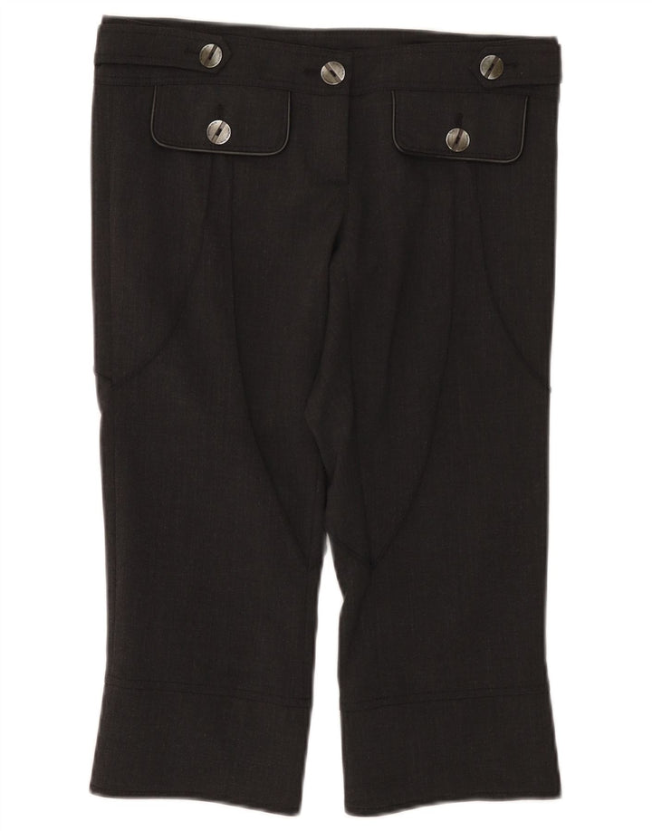 Patrizia Pepe Damen Caprihose IT 42 Medium W30 L19 Graue Wolle