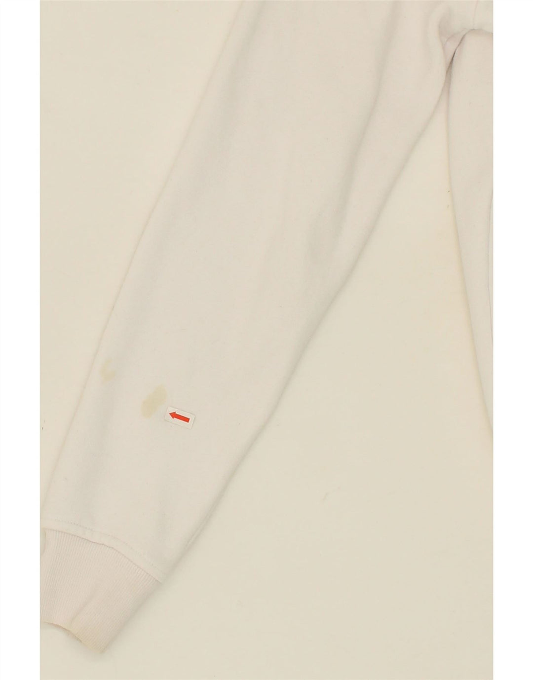 KAPPA Mens Graphic Sweatshirt Jumper XS White Cotton Vintage Kappa and Second-Hand Kappa from Messina Hembry 
