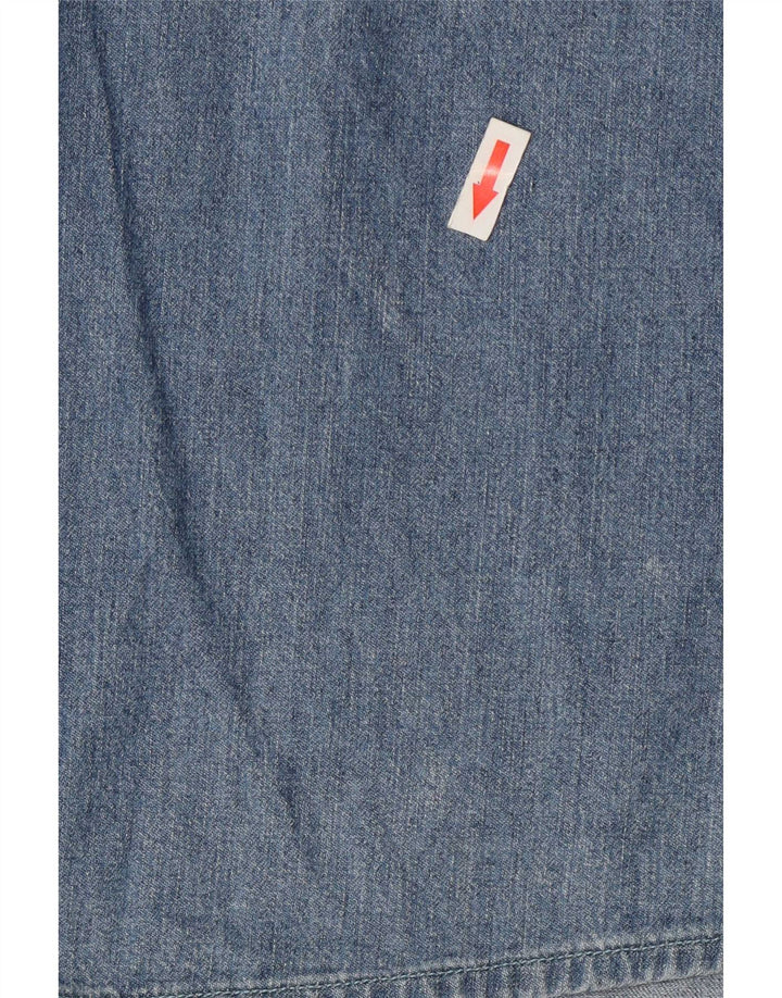 Marlboro Classics Herren Jeanshemd 2XL Blaue Baumwolle