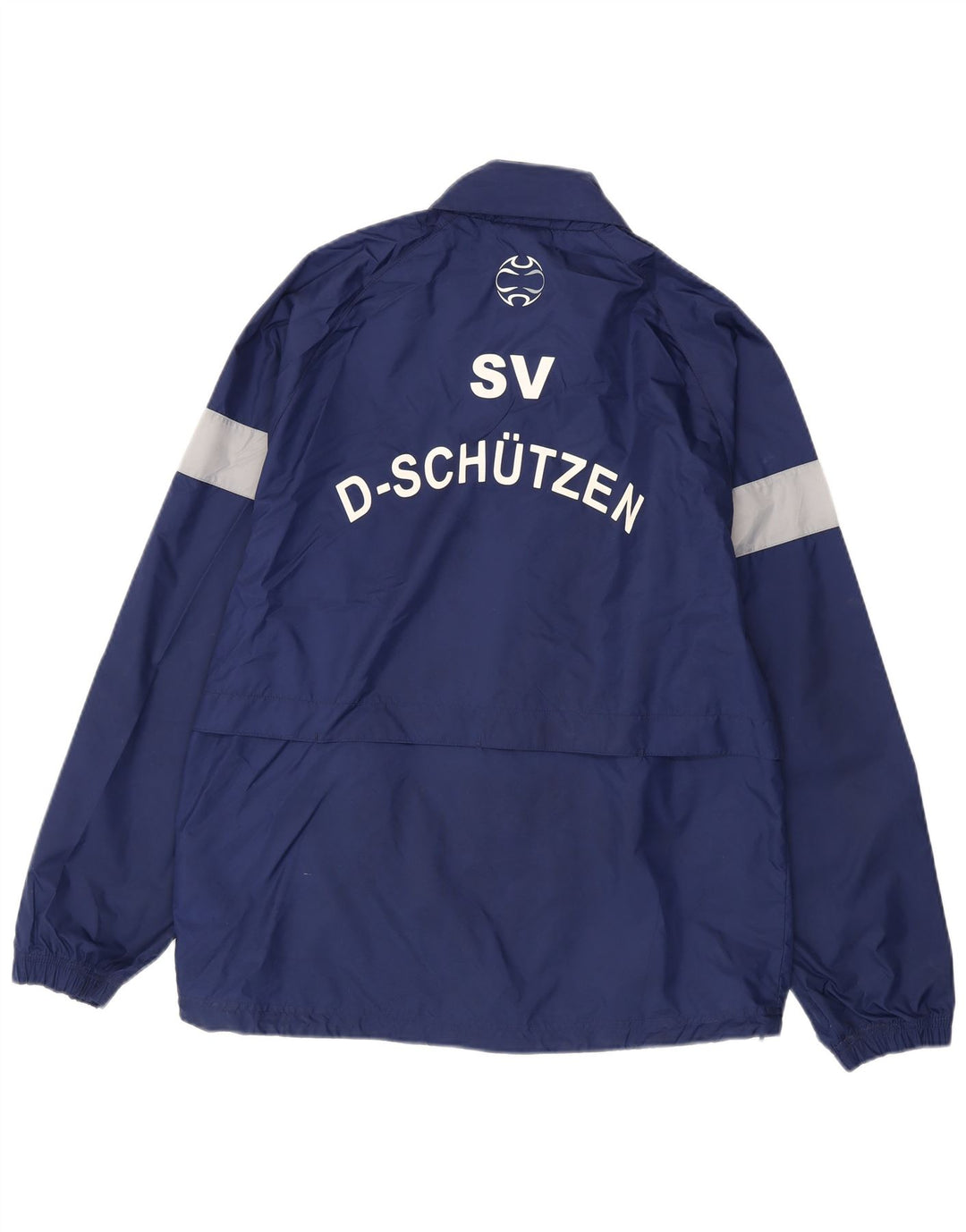 Adidas Herren Graphic Regenjacke UK 38/40 Medium Navy Blue Colourblock