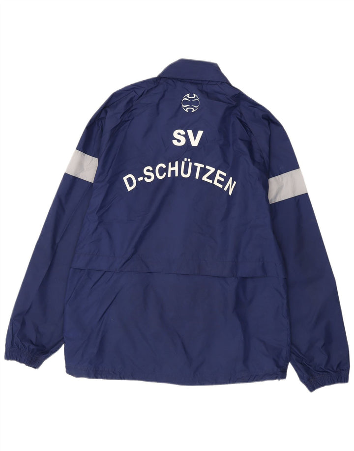 Adidas Herren Graphic Regenjacke UK 38/40 Medium Navy Blue Colourblock