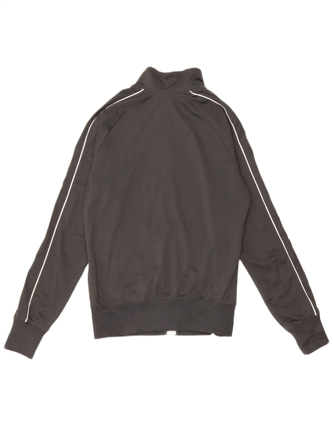 NIKE Damen-Trainingsanzugoberteil mit Grafik, UK 14, mittelgraues Polyester