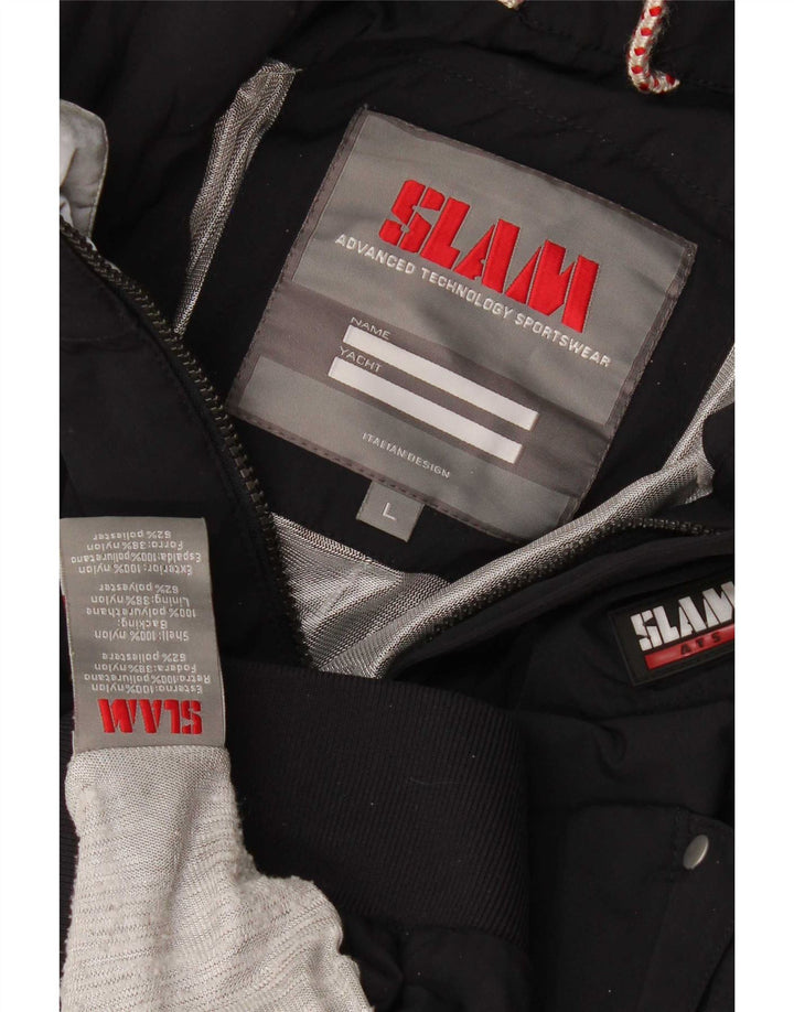 Slam Herren Bomberjacke UK 40 Large Black Nylon