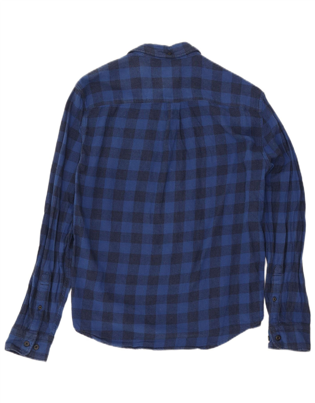 Levi's Slim-Fit-Flanellhemd für Herren aus mittelblauer Gingham-Baumwolle in Marineblau