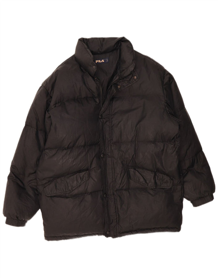 Fila Herren Wattierte Jacke IT 50 Large Schwarz