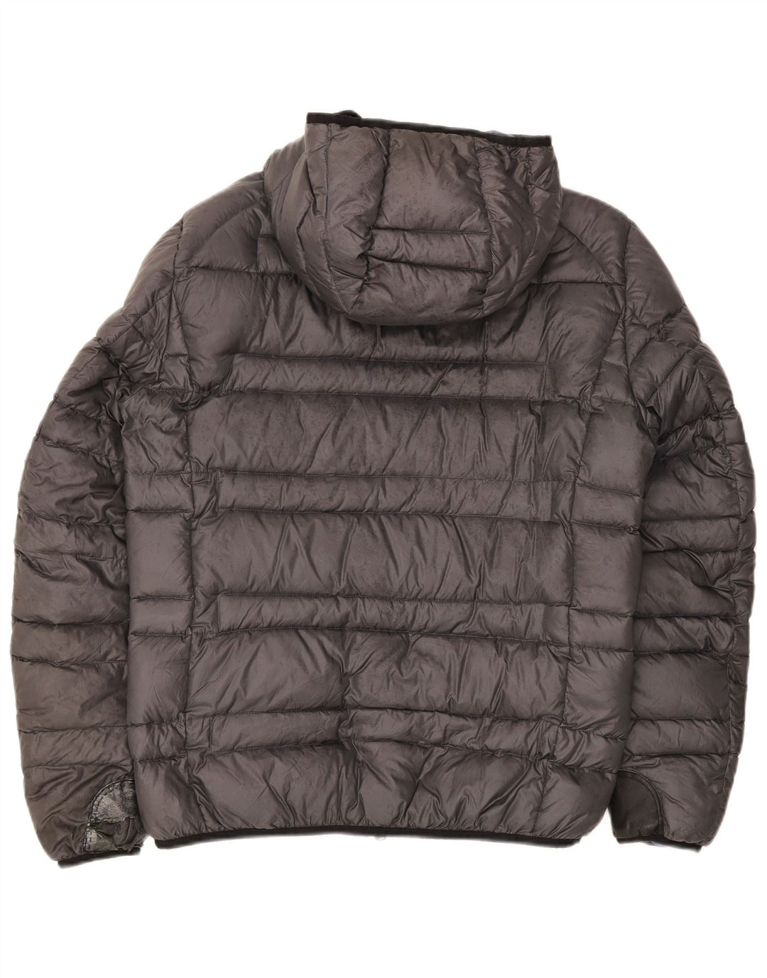 Blauer Herren-Jacke mit Kapuze, gepolstert, UK 40, Größe L, Grau, Polyamid