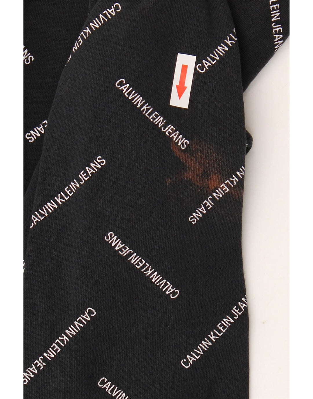 CALVIN KLEIN JEANS Herren-Sweatshirt mit Grafik, mittlere schwarze Baumwolle