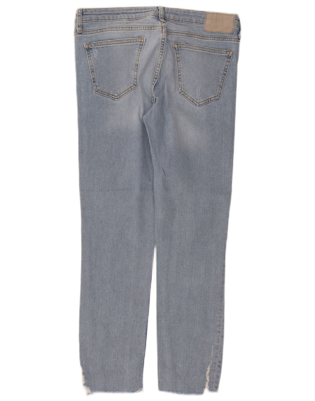 Zara Damen Distressed Slim Jeans EU 38 Small W28 L26 Blau