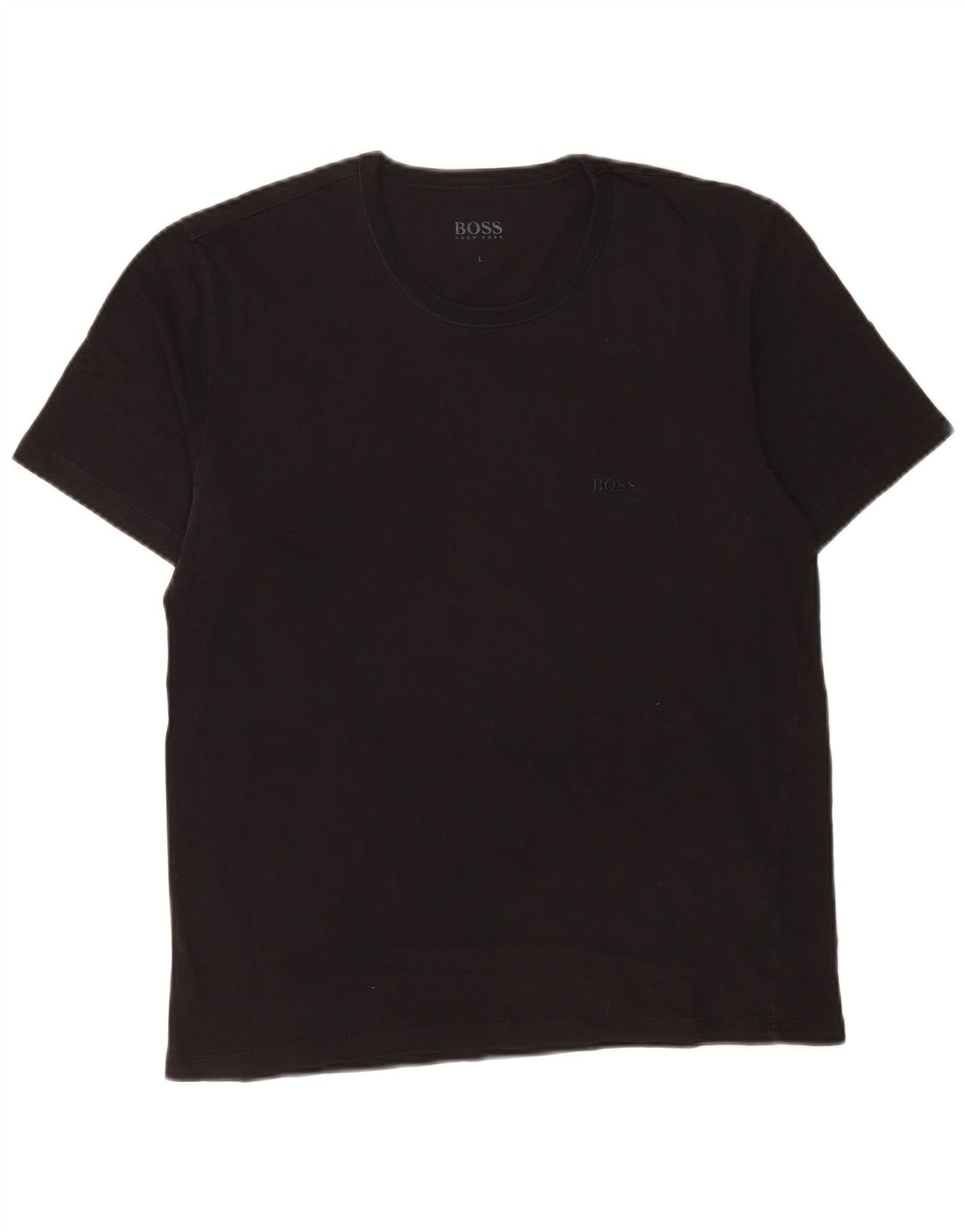 Hugo Boss Herren T-Shirt Top Large Schwarz Baumwolle