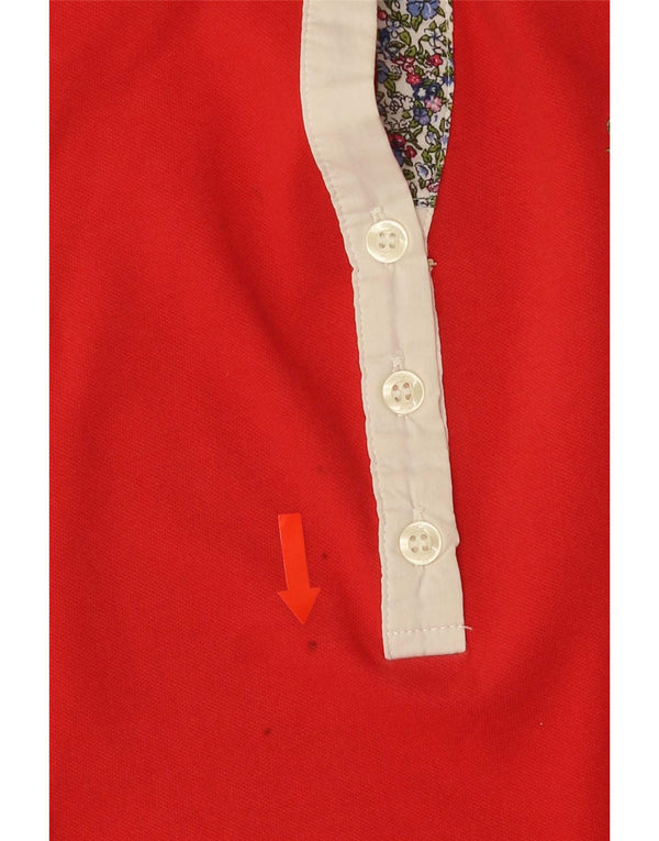 Fay Rugby-Poloshirt für Mädchen, 13–14 Jahre, XL, rote Baumwolle