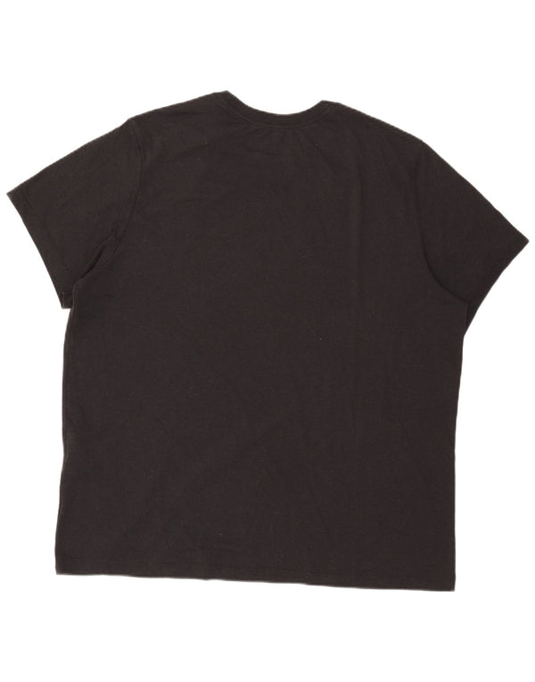 Nike Herren Dri Fit Graphic T-Shirt Top 2XL Schwarz Polyester