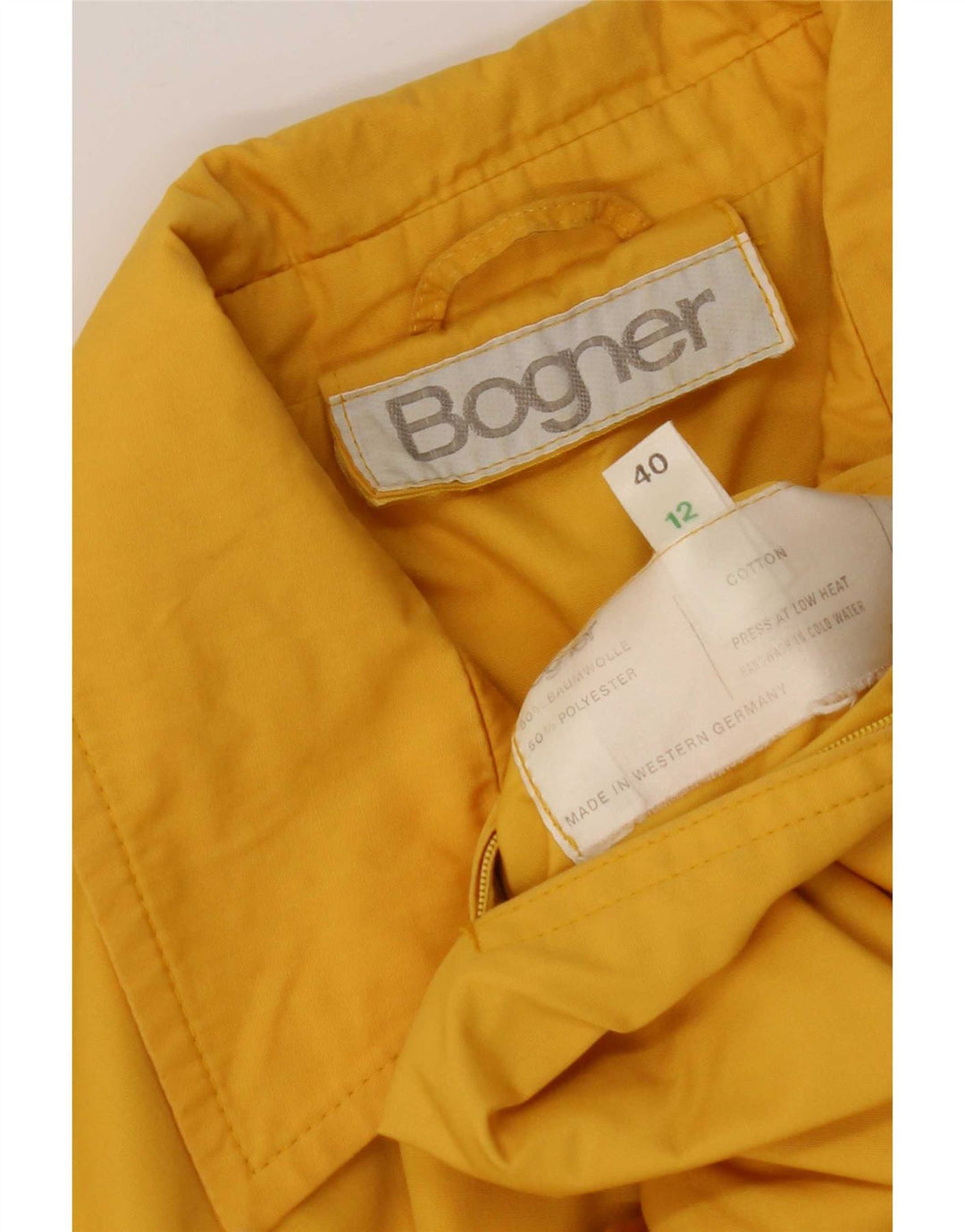 Bogner Damen Utility-Jacke UK 12 Mittelgelb aus Baumwolle