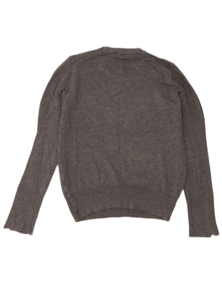 Zara Damen-Pullover mit Rundhalsausschnitt, Gr. 12, Mittelgrau
