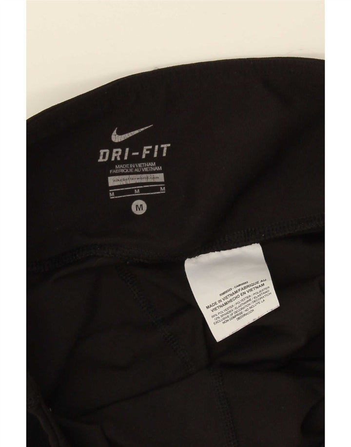 Nike Damen Dri Fit Capri Leggings Medium Schwarz Polyester Sport