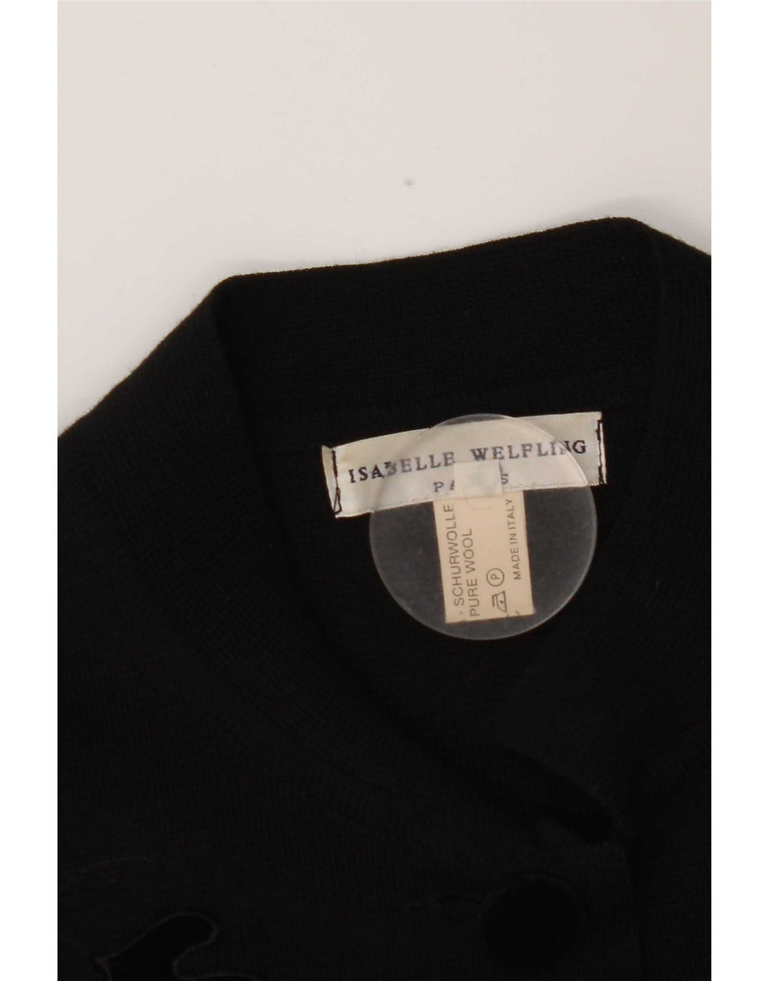 Vintage Damen 5-Knopf-Blazerjacke UK 10 Kleine schwarze geblümte Schurwolle