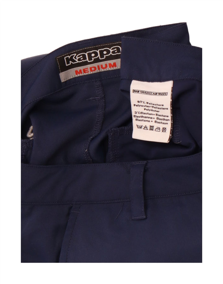 KAPPA Gerade Chino-Hose für Herren, Größe M, W32, L29, Marineblau, Polyester