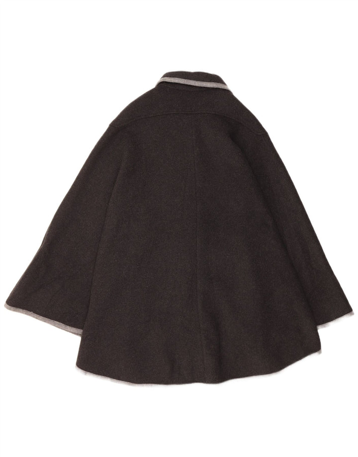 Steinbock Damen Cape-Mantel, Einheitsgröße, schwarze Schurwolle