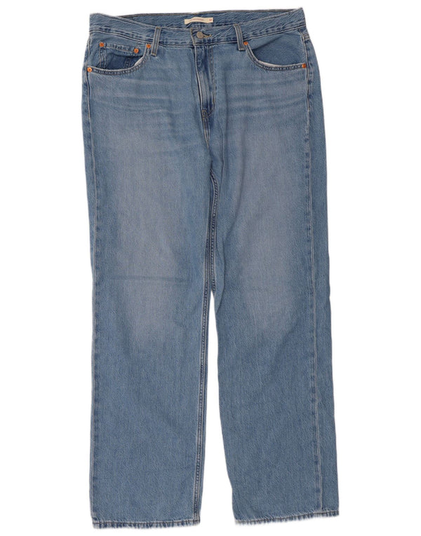Levi's Damen Low Pro Straight Jeans W32 L31 Blaue Baumwolle