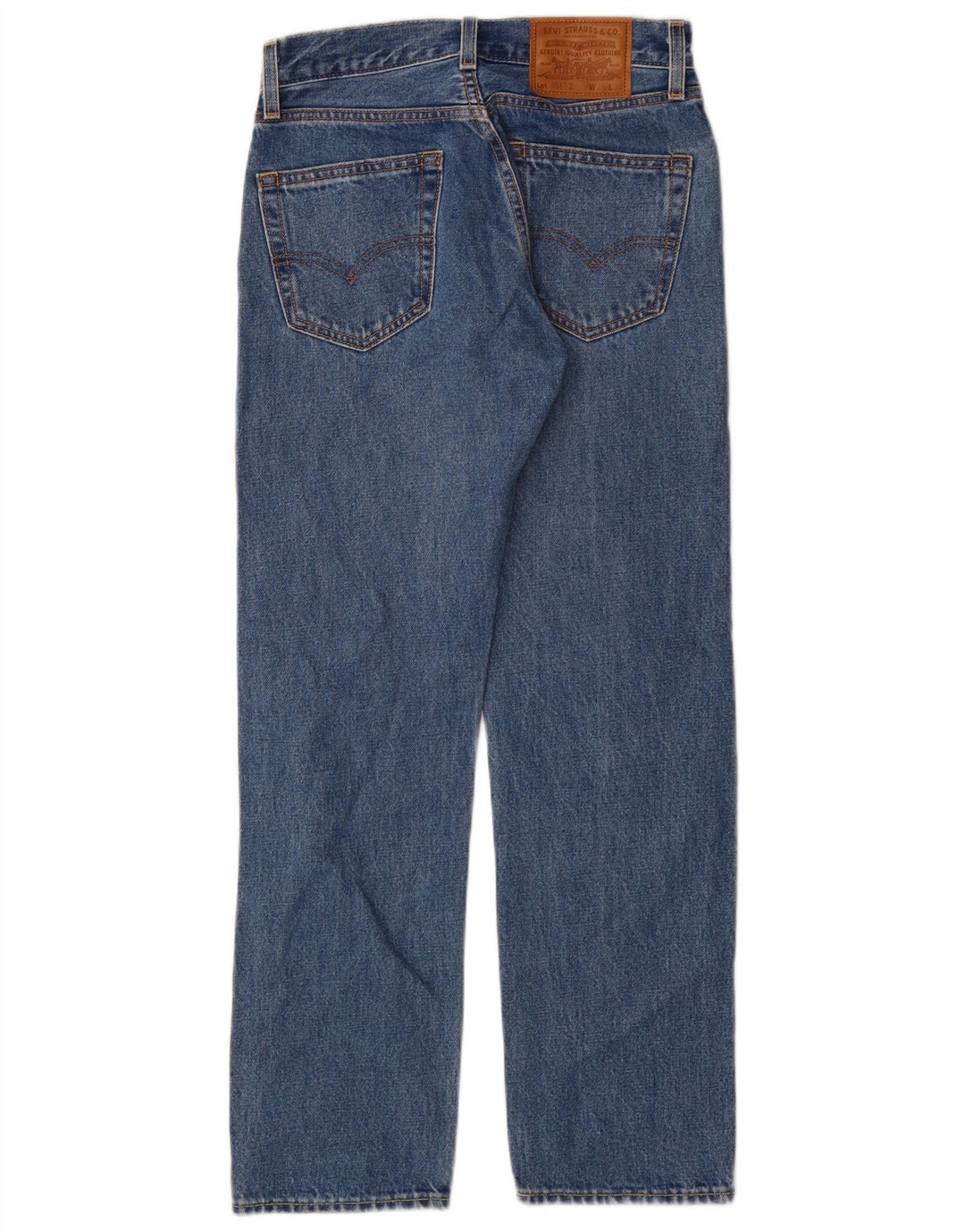 Levi's Damen 551 Straight Jeans W26 L30 Blaue Baumwolle
