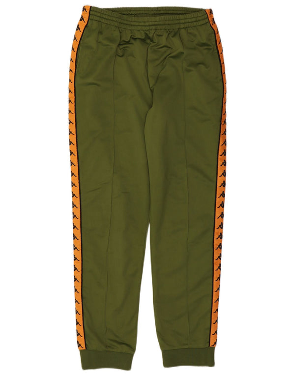 Kappa Mens Graphic Tracksuit Trousers Joggers XL  Green Colourblock