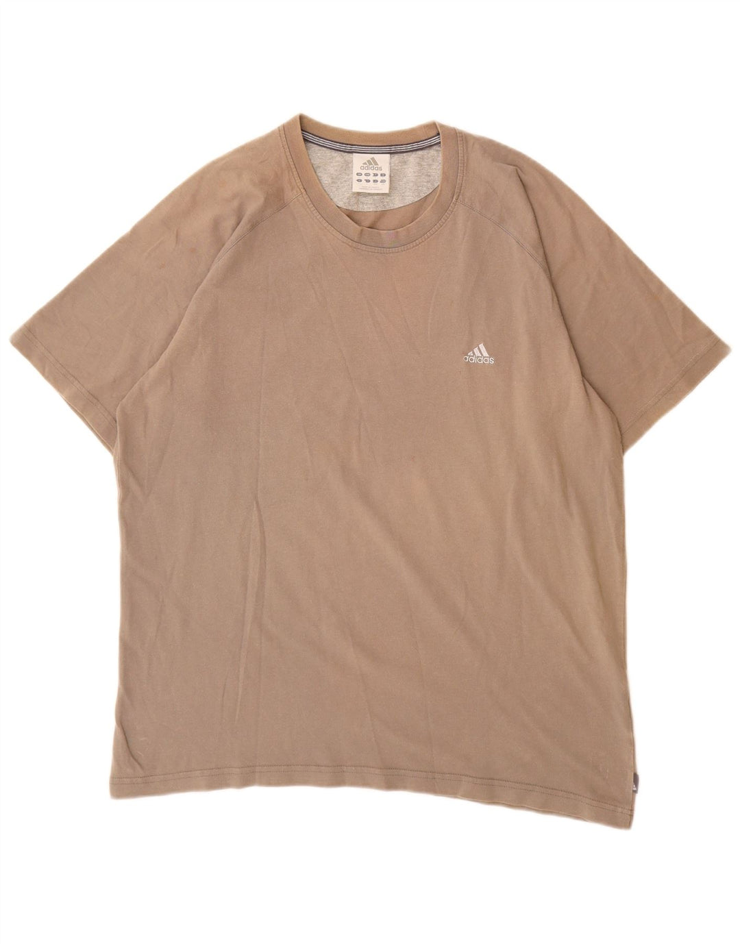 Adidas Herren T-Shirt Top Large Grau Baumwolle
