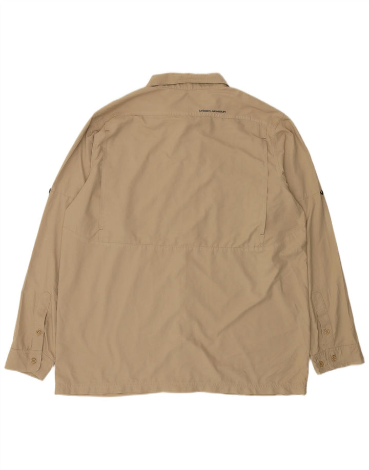 Under Armour Herren-Shirt 2XL Beige Polyester