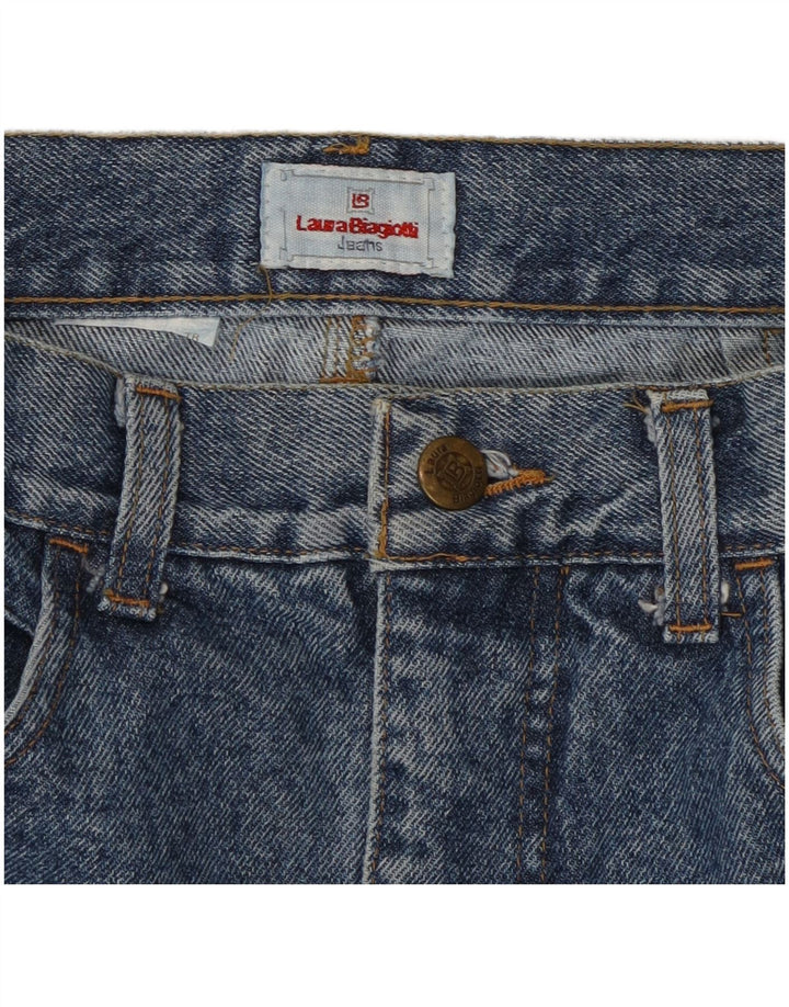 Laura Biagiotti Damen Jeansrock W28 Mittelblau Klassisch